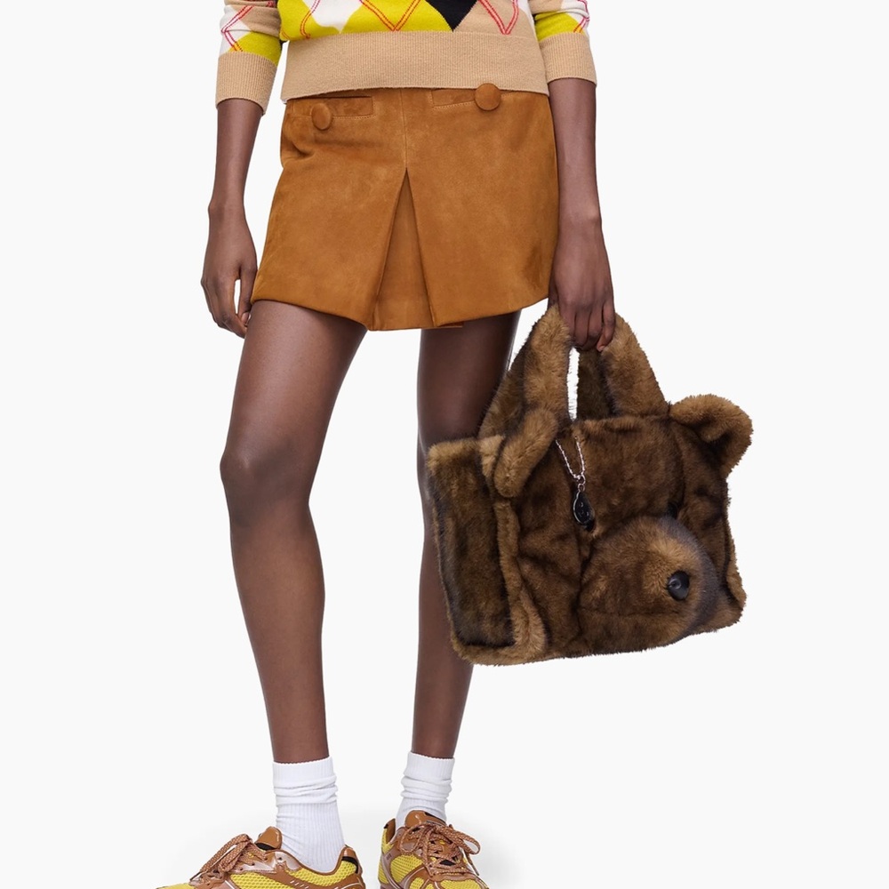 Marc Jacobs Brown Teddy Bear Tote - Picture 3 of 12